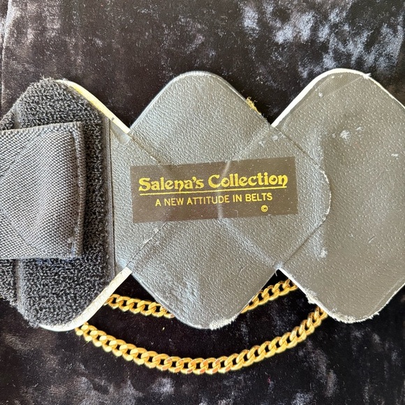 UNIQUE Vintage 1980s Nautical Theme Belt Anchor Gold Accents - Picture 5 of 10